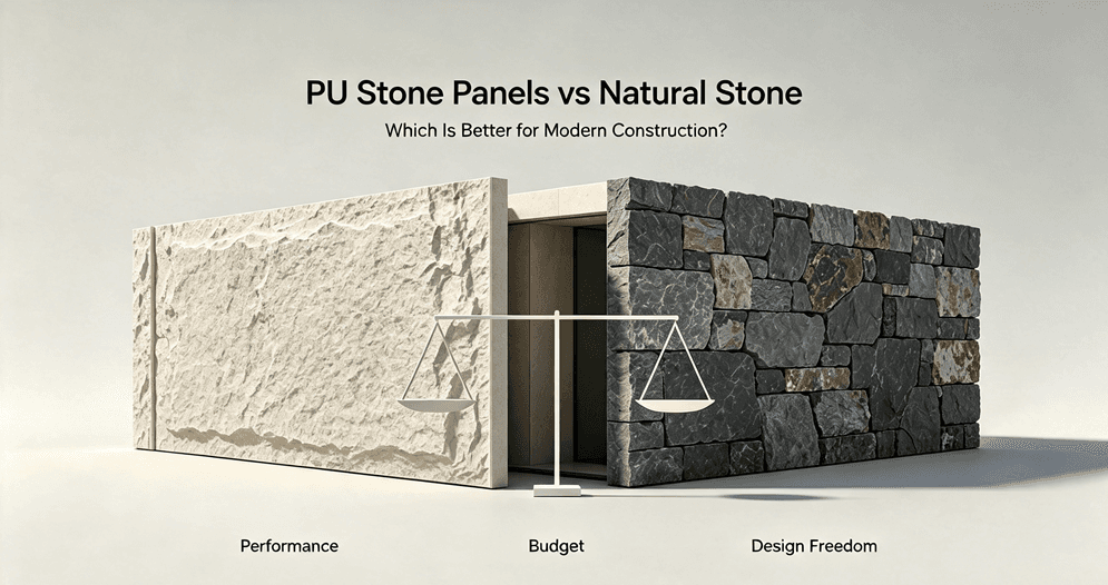PU Stone Panels vs Natural Stone: Which Is Better for Modern Construction?