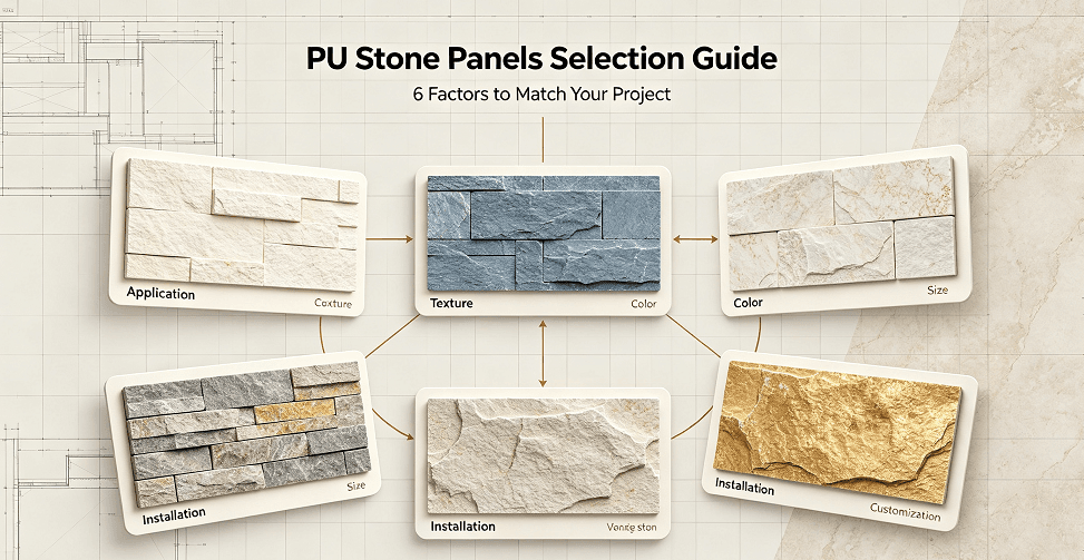 PU Stone Panels Selection Guide: 6 Factors to Match Your Project