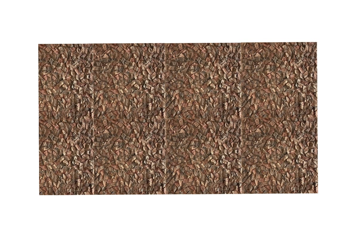 PU Gravel Slab Stone Wall Panel Pebble Texture Decorative Wall Cladding 3