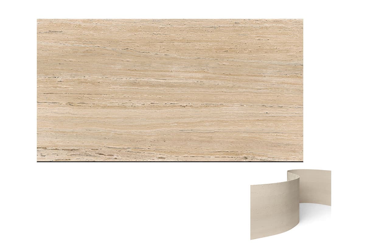 3D Printing Color Travertine Flexible MCM Tile Soft Stone Panel 3