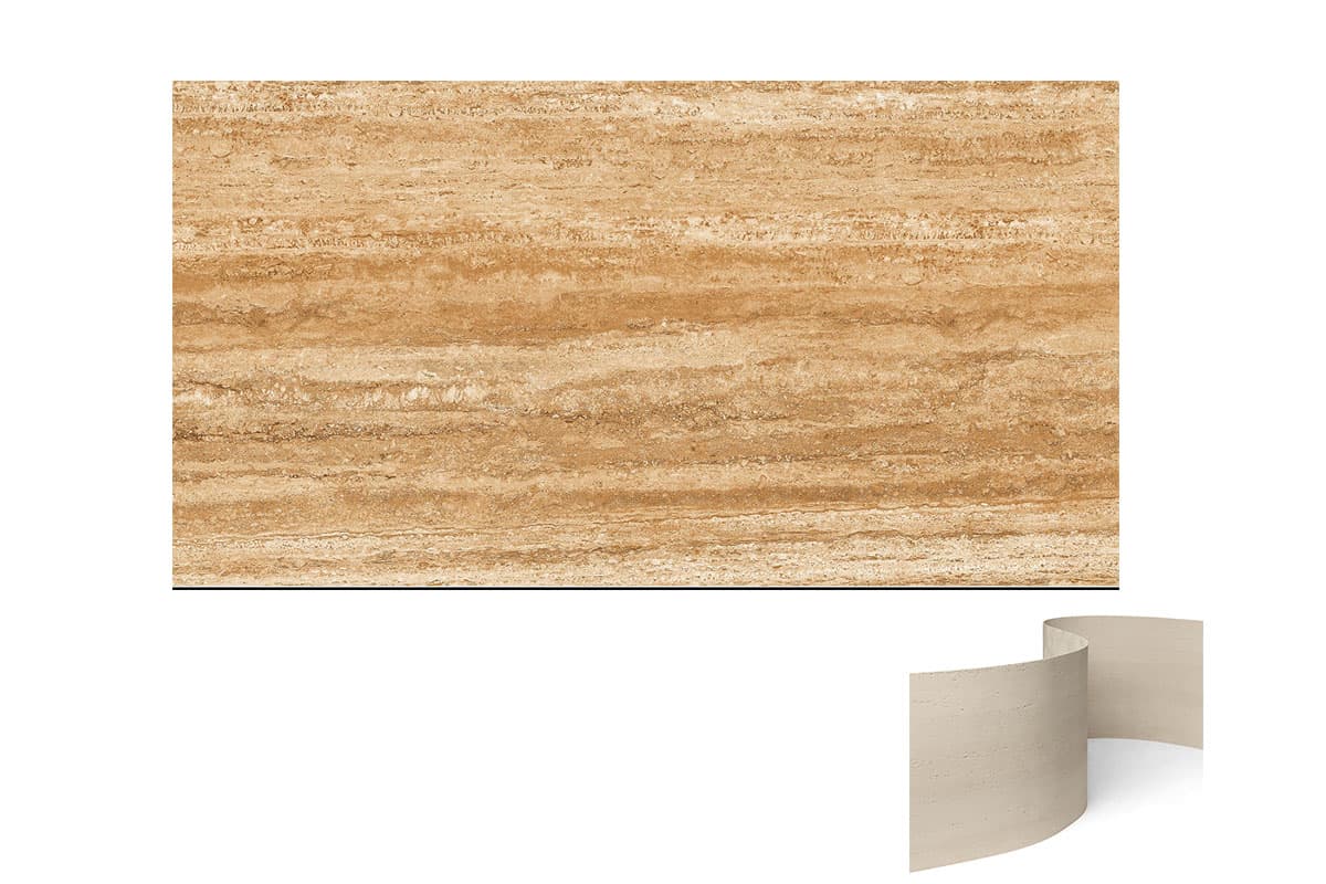 3D Printing Color Travertine Flexible MCM Tile Soft Stone Panel