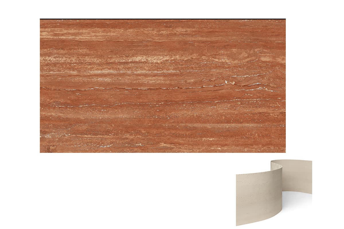 3D Printing Color Travertine Flexible MCM Tile Soft Stone Panel 5