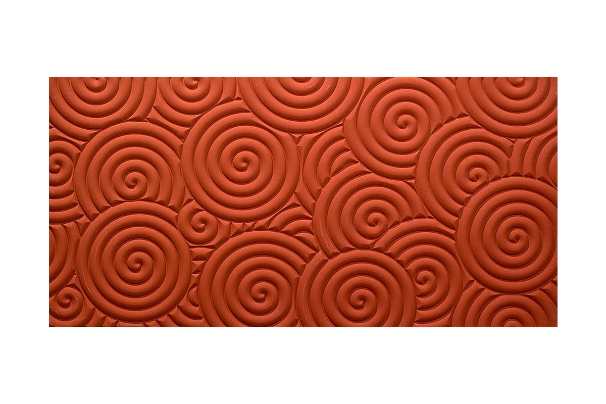3d pu wall panel Chinese Circle 3D Embossed Polyurethane Wall Cladding 3