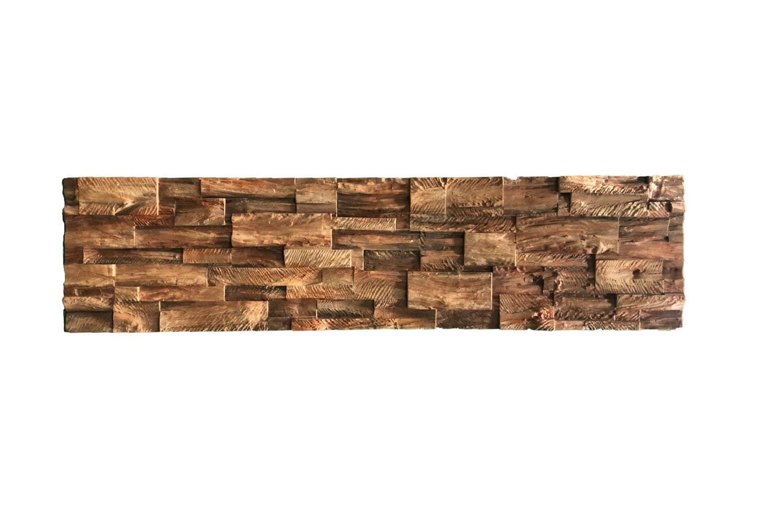 PU Split Wood Panel 3D Faux Wood Feature Wall Cladding 4